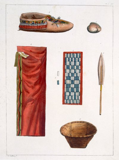 Objects belonging to Canadian Indians by Gallo Gallina